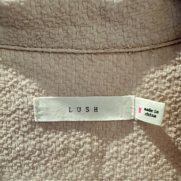 LUSH Rose Pink Duster Trench Jacket with Belt - Picture 3 of 7